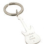 Personalised Silver Acoustic Guitar Key Ring, thumbnail 5 of 10