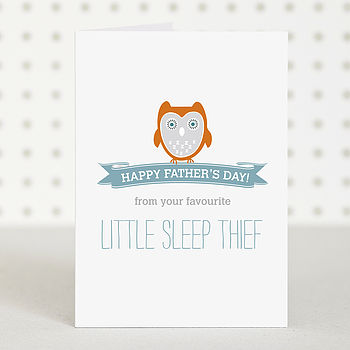 'Sleep Thief' Funny Father's Day Card, 2 of 2