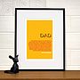 Personalised Dad's Favourite Things Print, thumbnail 2 of 3