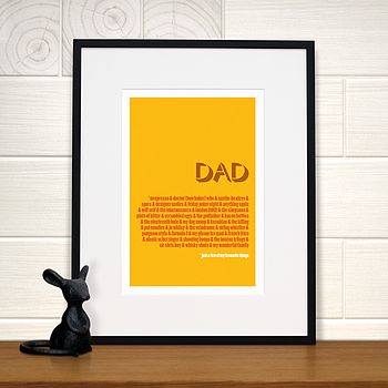 Personalised Dad's Favourite Things Print, 2 of 3