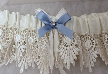 Vintage 'Something Blue' Bridal Garter, 4 of 4