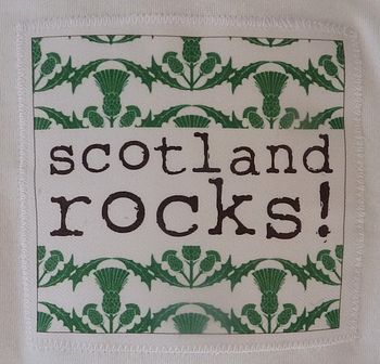 Scottish 'Scotland Rocks!' Long Sleeve Vest, 2 of 2