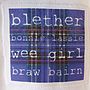 Scottish 'Blether' Girl's Long Sleeve Vest, thumbnail 2 of 2