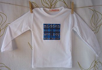 Scottish 'Midden' Boy's Short Sleeve Tshirt, 2 of 3
