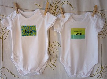 Set Of Two Twin Slogan Vests, 2 of 7