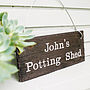 Personalised Engraved Slate Shed Sign, thumbnail 2 of 9