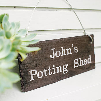Personalised Engraved Slate Shed Sign, 2 of 9
