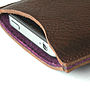 Classic Leather Sleeve For iPhone, thumbnail 4 of 10