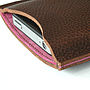 Classic Leather Sleeve For iPhone, thumbnail 5 of 10