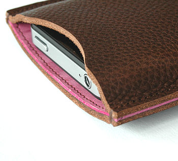 Classic Leather Sleeve For iPhone, 5 of 10