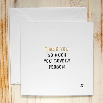 thank you card by door 77 | notonthehighstreet.com