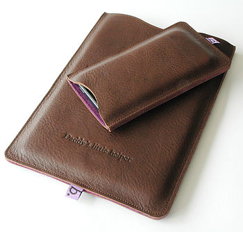 Classic Leather Sleeve For iPad Mini, 5 of 8