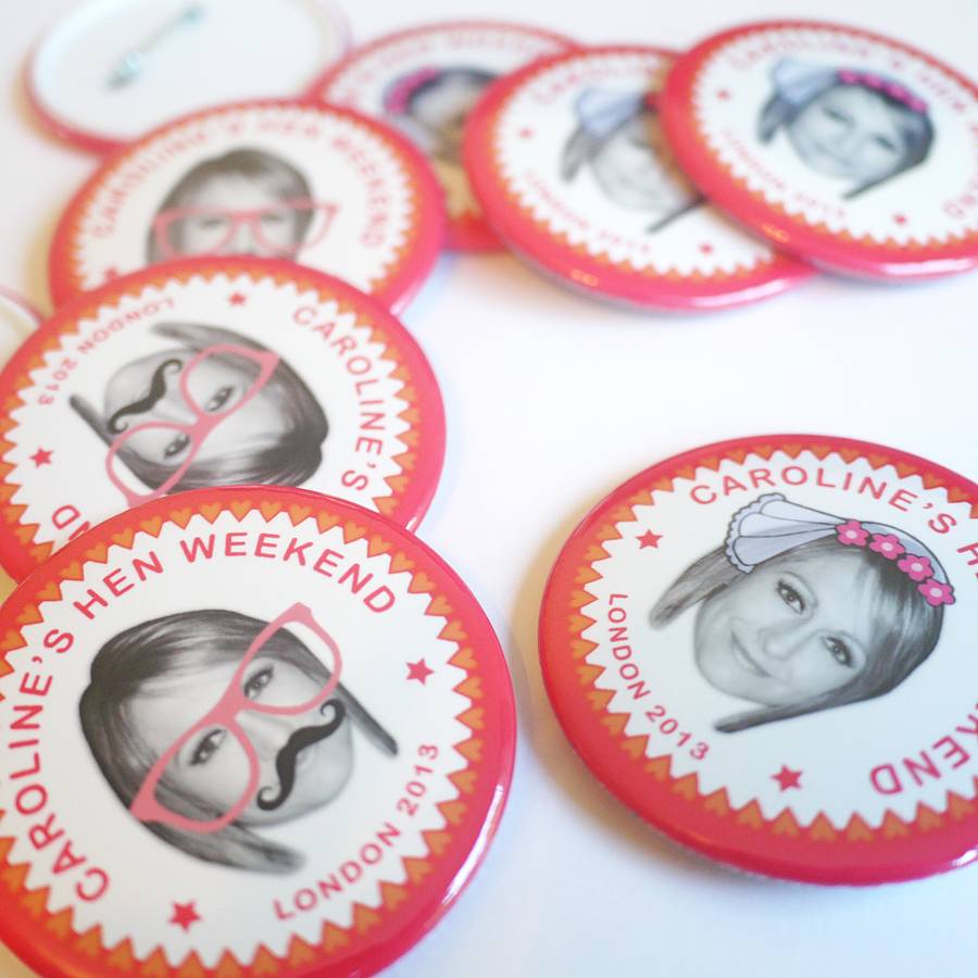 Personalised Hen Party Badges, 1 of 5