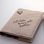 Personalised Embroidered Linen Notebook, thumbnail 11 of 12