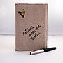 Personalised Embroidered Linen Notebook, thumbnail 6 of 12