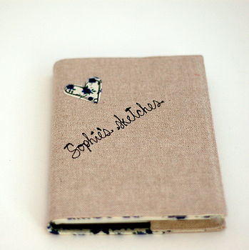 Personalised Embroidered Linen Notebook, 10 of 12