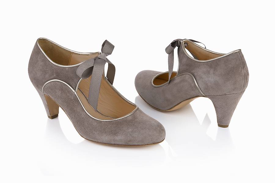 audrey suede mary jane shoes by agnes & norman | notonthehighstreet.com