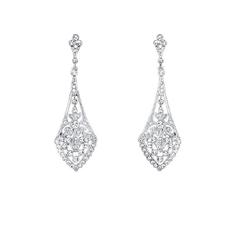 Amante Vintage Style Crystal Earrings By Chez Bec | notonthehighstreet.com