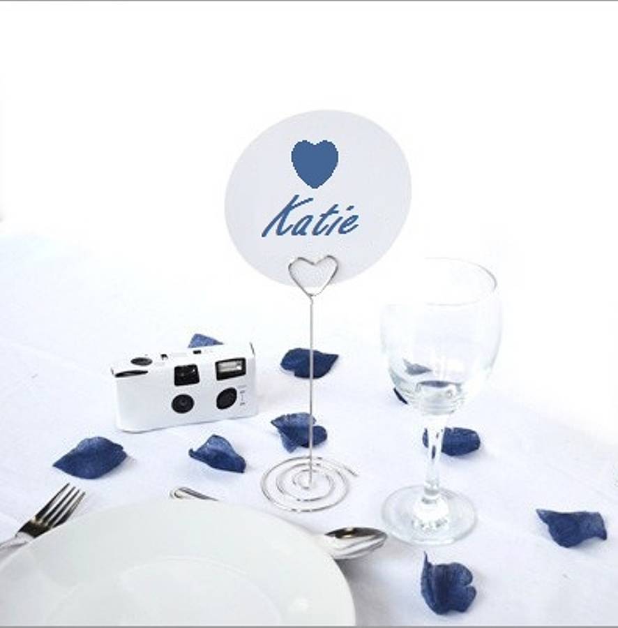 Heart Place Card Holders By British and Bespoke