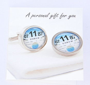 Personalised 1961 To 1977 Tax Disc Cufflinks, 6 of 6