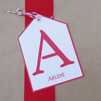 Personalised Initial Gift Tag, 5 of 12