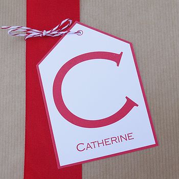 Personalised Initial Gift Tag, 7 of 12
