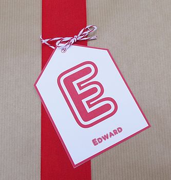 Personalised Initial Gift Tag, 9 of 12