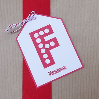 Personalised Initial Gift Tag, 10 of 12