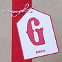 Personalised Initial Gift Tag, thumbnail 11 of 12
