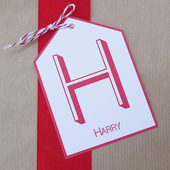Personalised Initial Gift Tag, 12 of 12