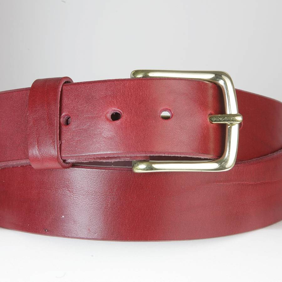 Personalised English Leather Belt By Tanner Bates | notonthehighstreet.com