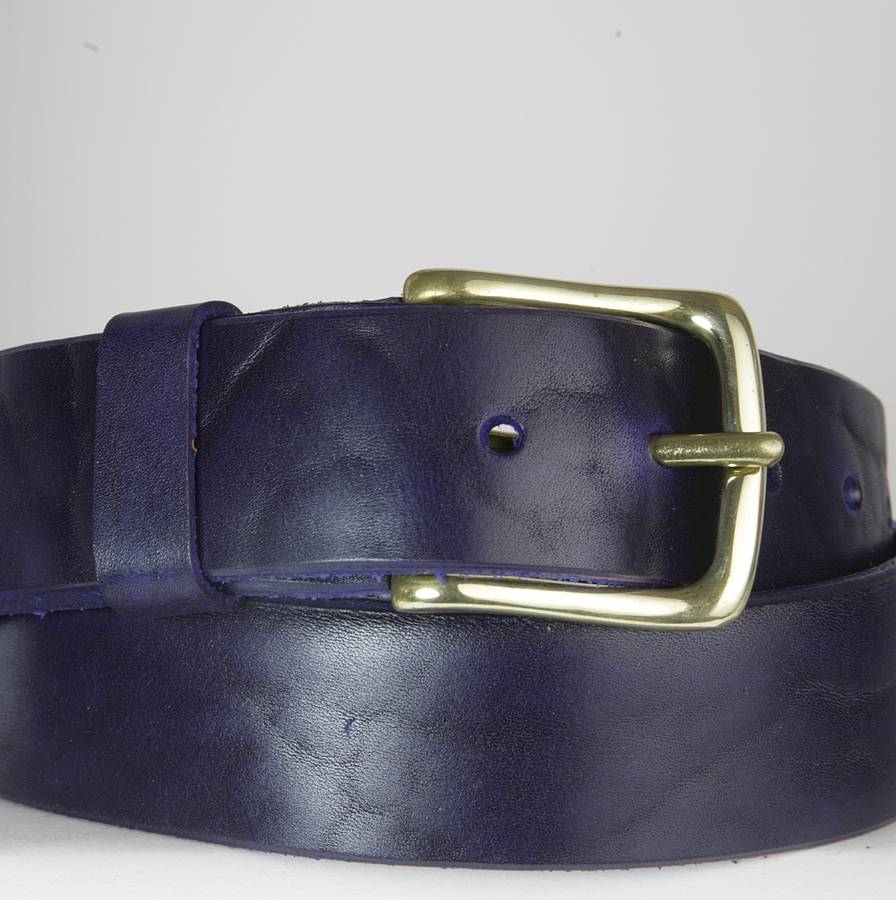 Personalised English Leather Belt By Tanner Bates | notonthehighstreet.com
