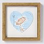 Ibiza Map Heart Wedding Anniversary Print, thumbnail 2 of 4