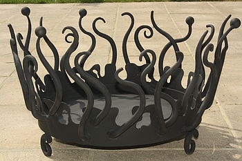 Hand Forged Crown Fire Pit, 4 of 5