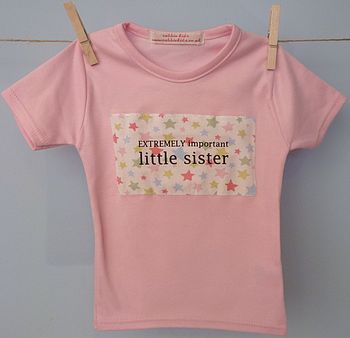 Little Sister And Little Brother Short Sleeve T Shirt, 3 of 4