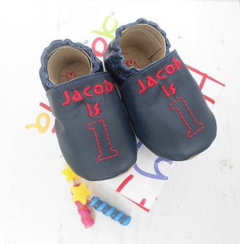 Personalised Birthday Baby Shoes, 4 of 8
