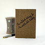 Personalised Linen Notebook, thumbnail 1 of 4