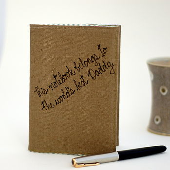 Personalised Linen Notebook, 4 of 4