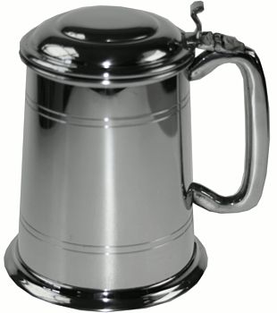 Personalised Pewter Tankard With Lid, 2 of 6