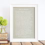 Personalised Marriage Print What Is A Marriage Poem, thumbnail 7 of 10