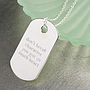 Personalised Sterling Silver Dog Tag Pendant, thumbnail 6 of 7