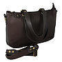 Ladies Leather Laptop Tote Bag With Shoulder Strap, thumbnail 1 of 9