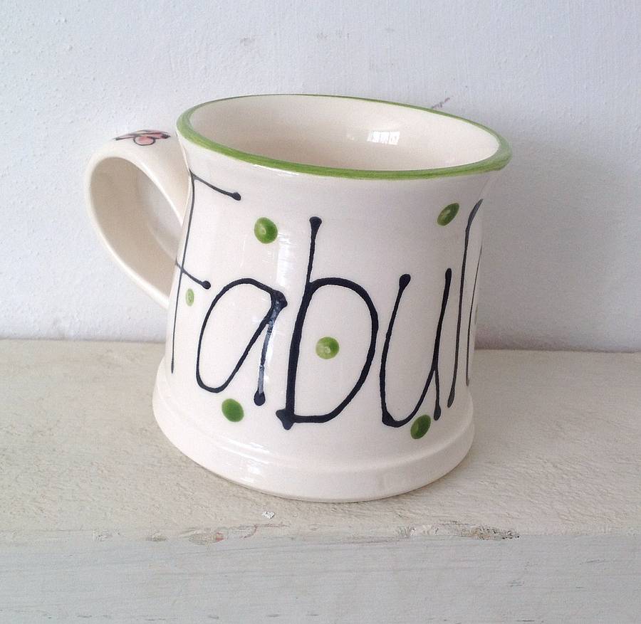 Personalised Hand Painted Mug By The Handmade Mug Company ...