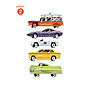 Vintage Cars Fabric Wall Stickers, thumbnail 3 of 8
