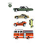 Vintage Cars Fabric Wall Stickers, thumbnail 5 of 8