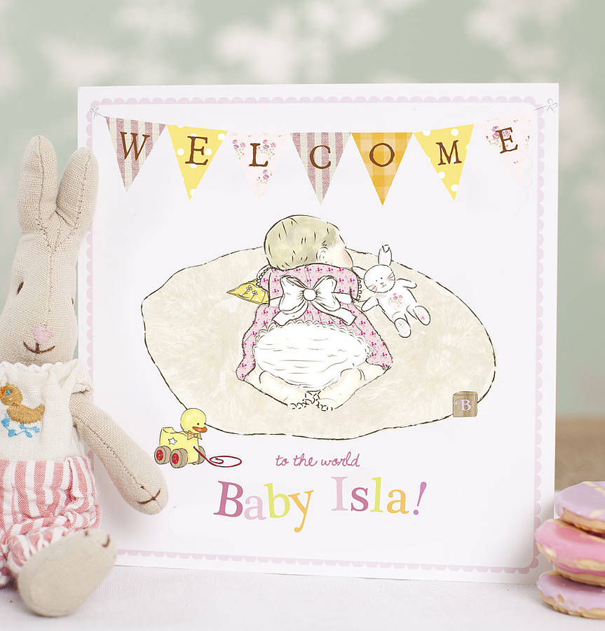 personalised-new-baby-girl-card-sleeping-by-peach-tea-studio