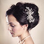 Crystal And Pearl Wedding Hair Comb 'Eloise', thumbnail 1 of 2