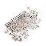 Crystal And Pearl Wedding Hair Comb 'Eloise', thumbnail 2 of 2