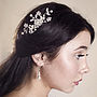 Crystal And Pearl Wedding Hair Comb 'Rowan', thumbnail 1 of 2