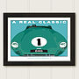 Personalised Classic Car Aston Martin Print, thumbnail 4 of 5
